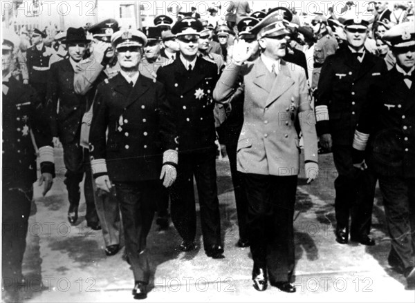 Hitler and Horthy in Kiel
