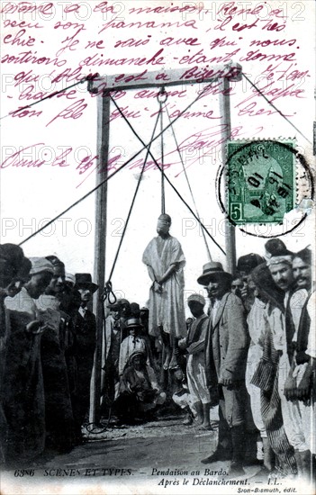 Tunisia, a hanging at the Bardo