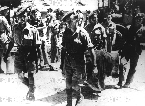 Jerusalem. Jewish terrorist attack against King David Hotel, British command post in Palestine, 1946