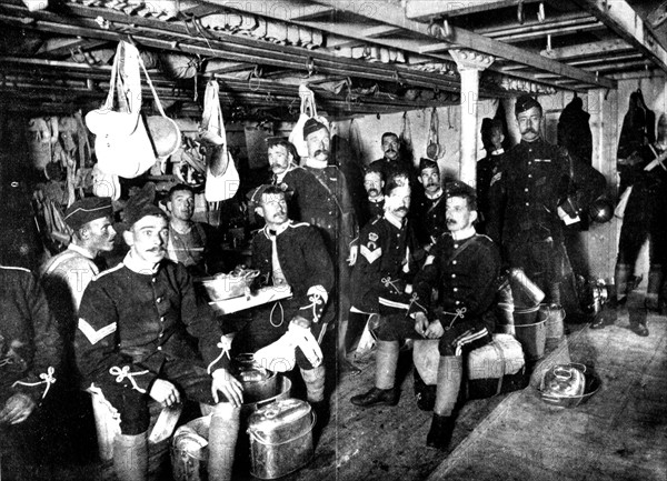 Guerre des Boers, transport de troupes anglaises pendant la guerre du Transvaal