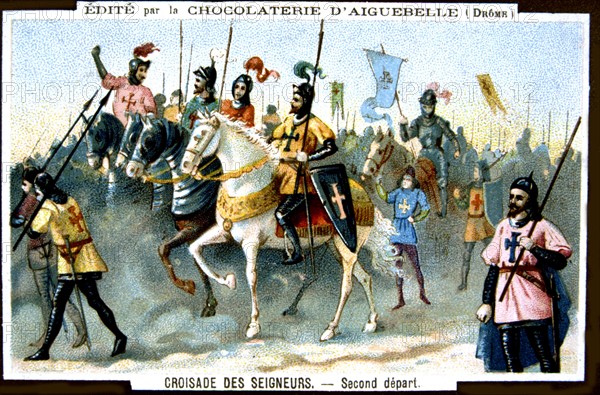 Publicité pour le chocolat d'Aiguebelle, Les Croisades : La deuxième croisade (1147-1149),