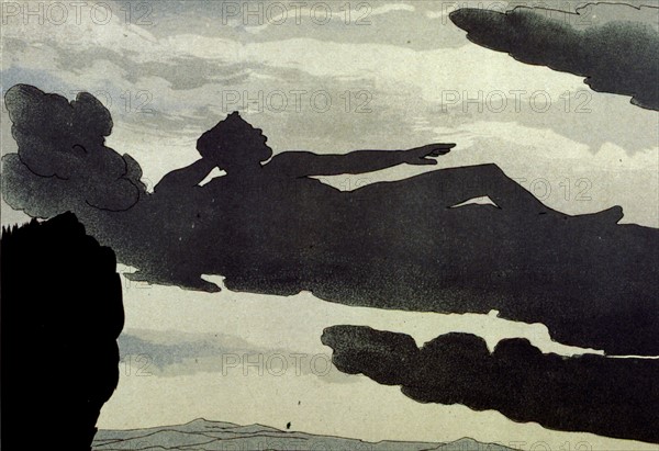 Joel's Dream, Poem and music by Georges Fragerolle, Illustrations by Louis Bombled: Joel cloud