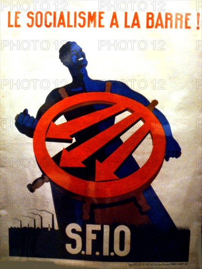 De Sujy, Electoral  propaganda poster for the S.F.I.O. Socialist Party at the time of the elections for the Constituant Assembly