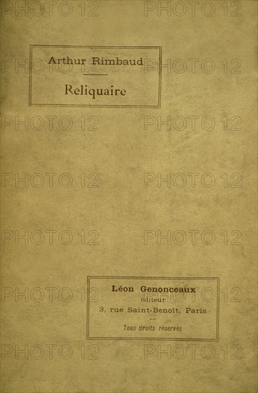 Couverture de"Reliquaire" d'Arthur Rimbaud