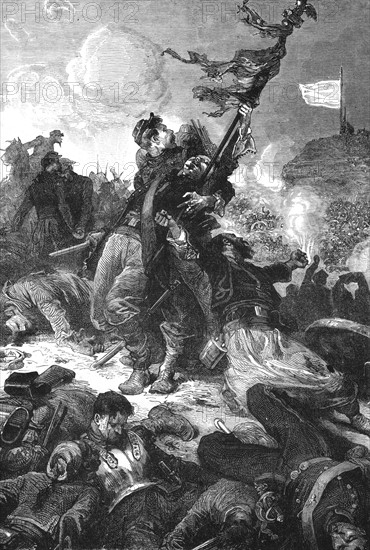 War of 1870: The capitulation (illustration from Hugo's "Histoire d'un crime")