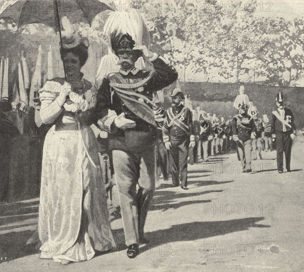 King Victor-Emmanuel III inaugurating the monument to Victor-Emmanuel