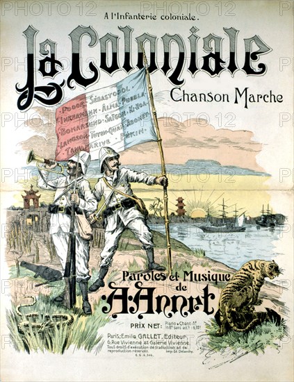 La Coloniale, song in praise of colonization