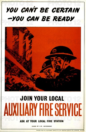 Propaganda poster for the civil defence
