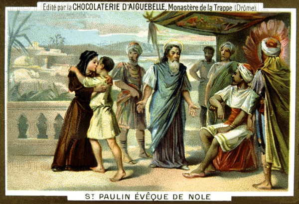 Publicité pour le chocolat d'Aiguebelle, Massacre d'Arménie par les Turcs en 1894-1896