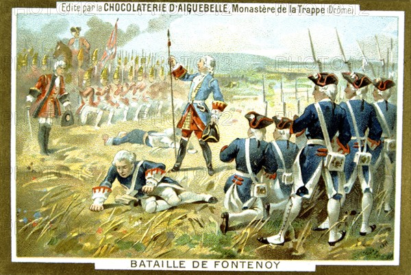 Advertisement for Aiguebelle chocolate
Battle of Fontenoy (1745)