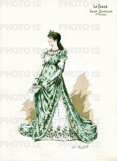 Sarah Bernhardt dans "La Tosca"