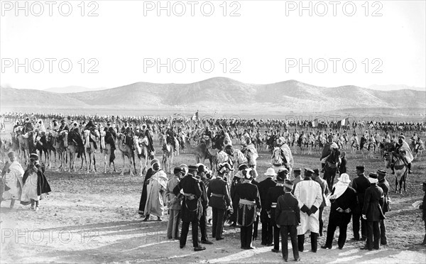 Voyage of President Millerand. Biskra. Tuaregs