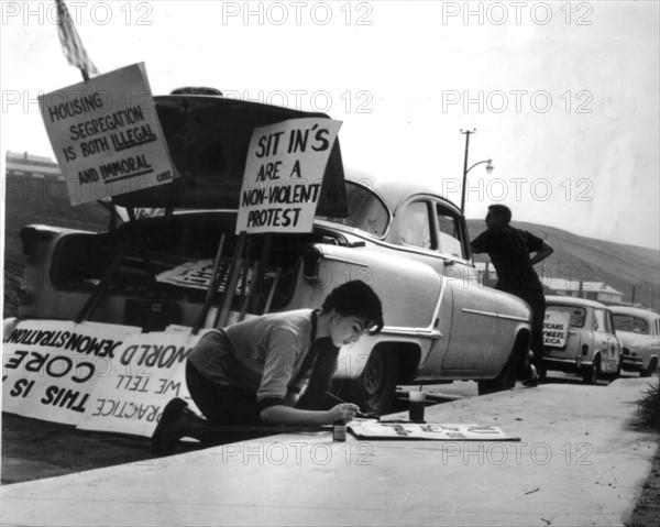 Demonstration for the civil rights