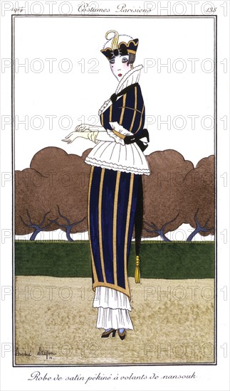 Dessin de André Stéfan extrait des "Costumes parisiens"