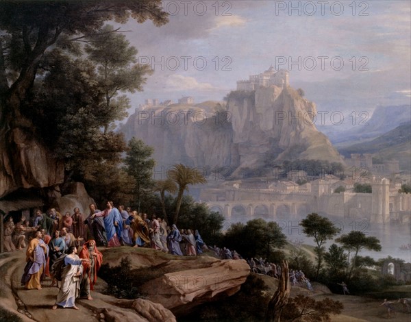 Champaigne, Paysage avec Jésus guérissant les aveugles de Jéricho