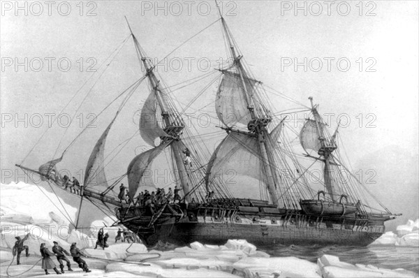 Paysage polaire, in "Voyage au Pôle sud et dans l'Océanie"