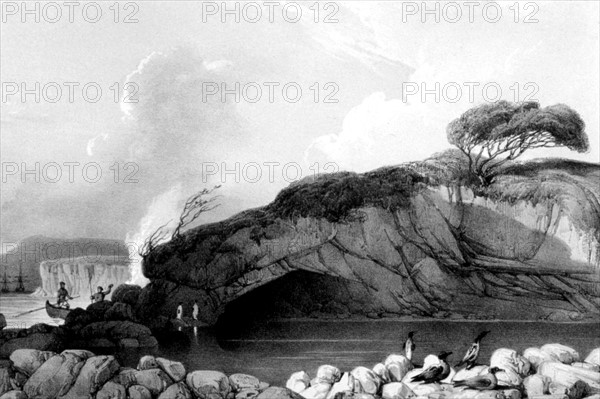 Paysage polaire. in "Voyage au Pôle sud et dans l'Océanie"