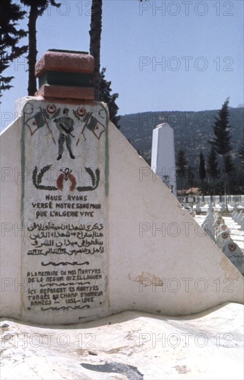 Algeria, Soummam Valley, Ouzellagen cemetery