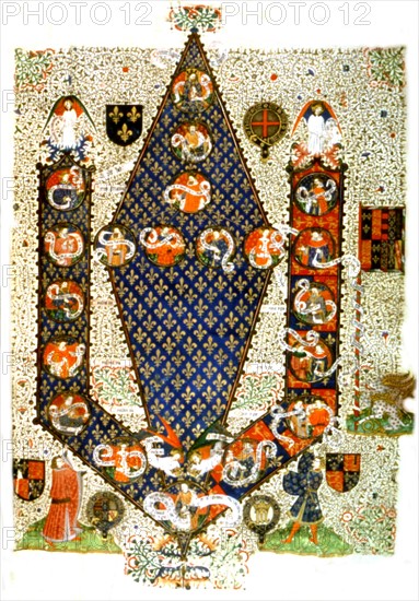 Généalogie d'Henry VI (1421-1471), roi d'Angleterre (1422-1461 et 1470-1471)