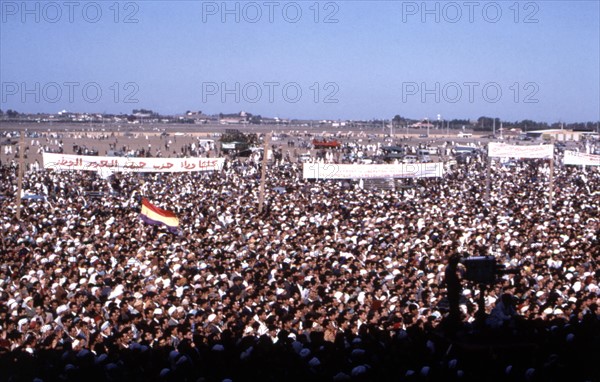 Meeting avec le Président Ben Bella, 1963