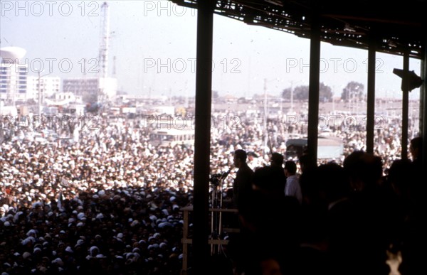 Meeting avec le Président Ben Bella, 1963