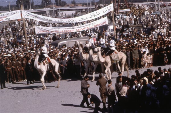 Meeting avec le Président Ben Bella, 1963