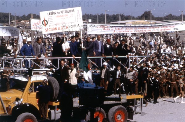 Meeting avec le Président Ben Bella, 1963