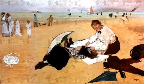 Degas, Scène de plage