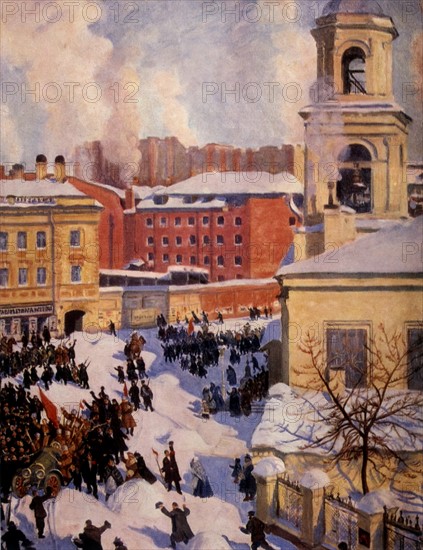 Kustodiev, 27 février 1917