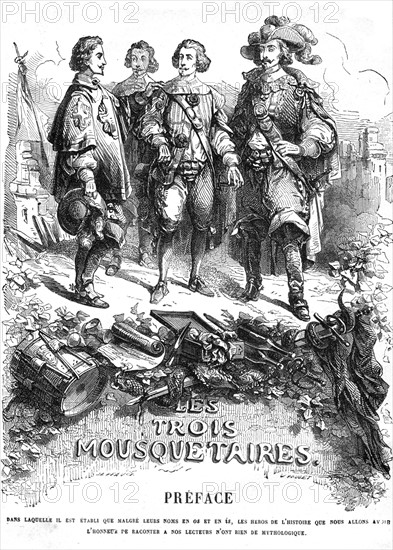 Les trois mousquetaires, Frontispice