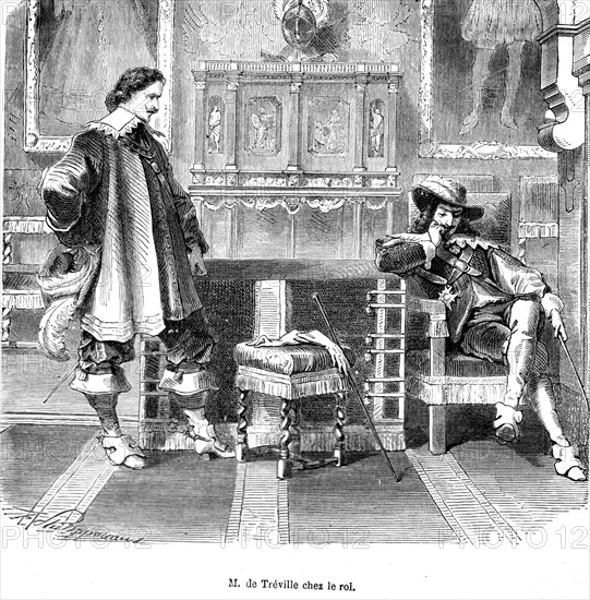 Les trois mousquetaires, M. de Tréville chez le roi (Louis XIII)
