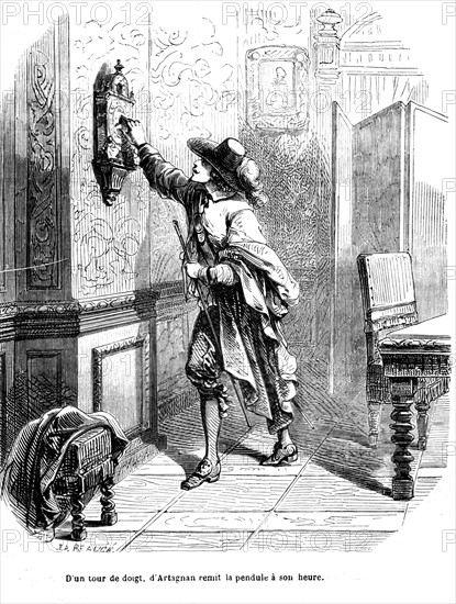 The Three Musketeers, Illustration featuring d'Artagnan
