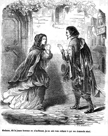 Les trois mousquetaires, D'Artagnan et Madame Bonacieux
