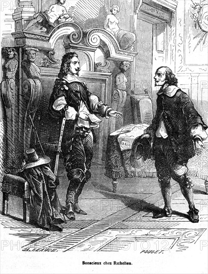 The Three Musketeers, Bonacieux visiting the cardinal de Richelieu