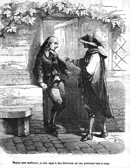 The Three Musketeers, D'Artagnan with Bonacieux