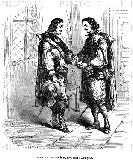 Les trois mousquetaires, Athos et d'Artagnan