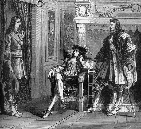 Illustration de J. Désandré et A. de Neuville. "Le Vicomte de Bragelonne".