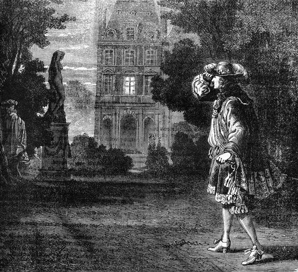 Illustration de J. Désandré et A. de Neuville. "Le Vicomte de Bragelonne".