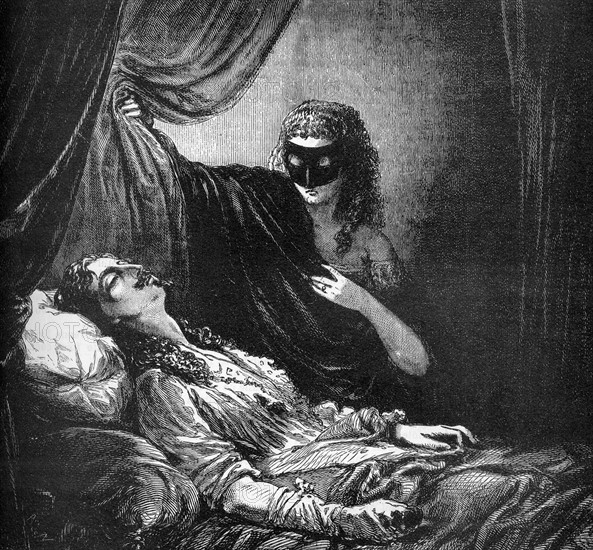 Illustration de J. Désandré et A. de Neuville. "Le Vicomte de Bragelonne".