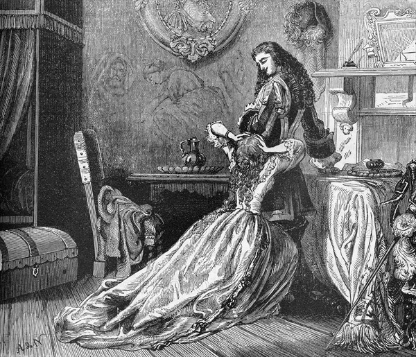 Illustration de J. Désandré et A. de Neuville. "Le Vicomte de Bragelonne".