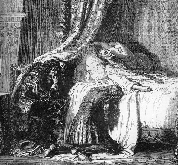 Illustration de J. Désandré et A. de Neuville. "Le Vicomte de Bragelonne".