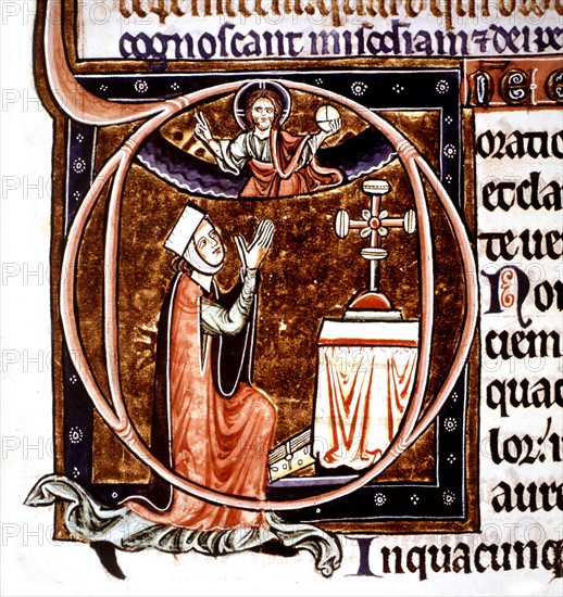 Psalter of Blanche of Castille, Blanche of Castille praying