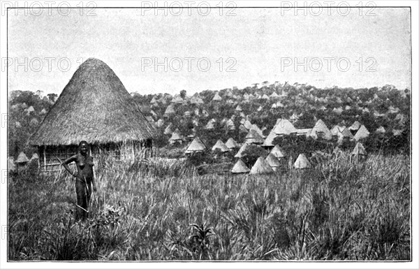 Town of Garegas, in the heart of  à l'intérieur du Cameroon