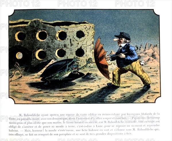 De Ville d'Avray, Le voyage dans la lune avant 1900