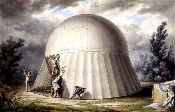 Nicolas Jacques Conté, Creation of the military aerostat