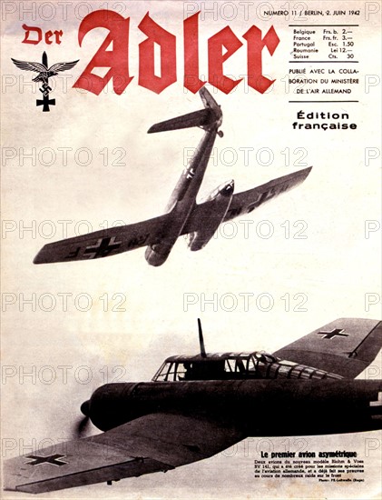 Journal allemand de propagande en langue française "Der Adler", 1942