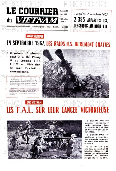 Guerre du Vietnam. Journal "Le courrier du Vietnam", 1967