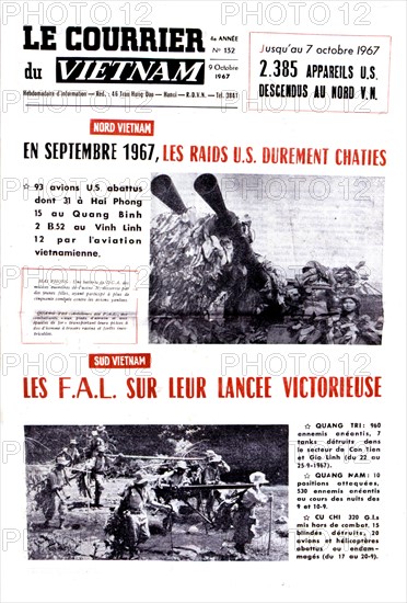 Vietnam war, newspaper "Le courrier du Vietnam", 1967