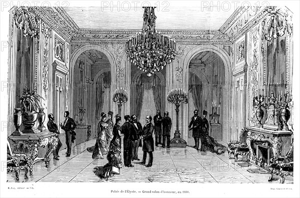 Palais de l'Elysée: le grand salon d'honneur