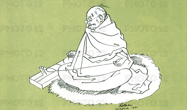 Gandhi, cartoon